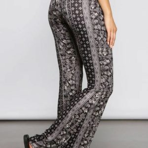 Bohemian Patterned Bell Bottoms